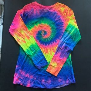 Womens Tie Dye Long Sleeve